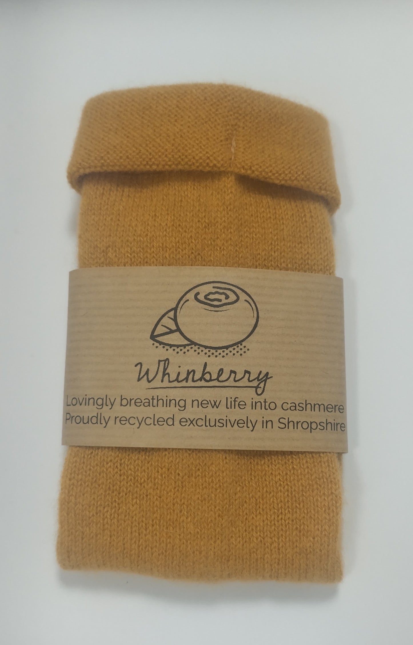 Butterscotch Cashmere Fingerless Gloves