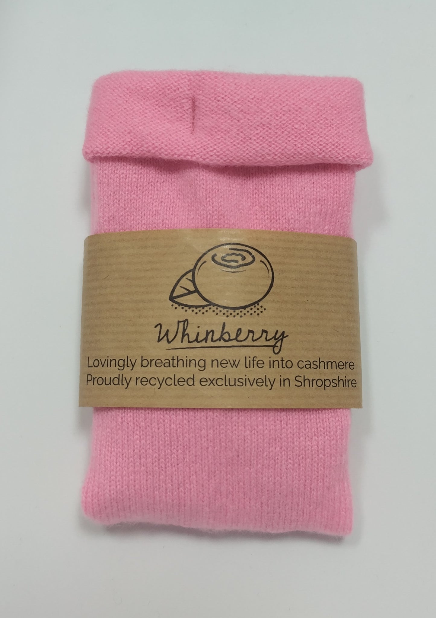 Blush Cashmere Fingerless Gloves