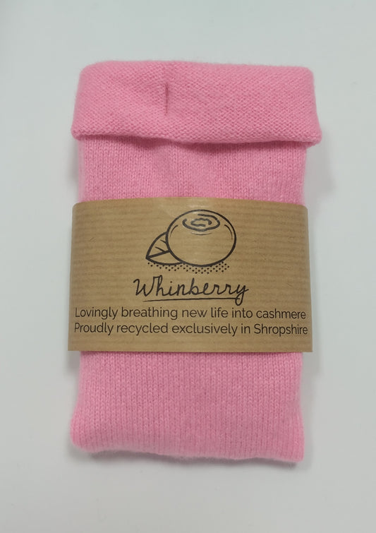 Blush Cashmere Fingerless Gloves