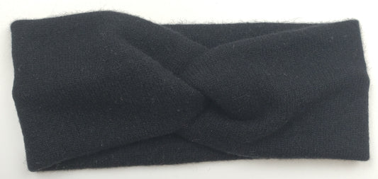 Black Cashmere Headband