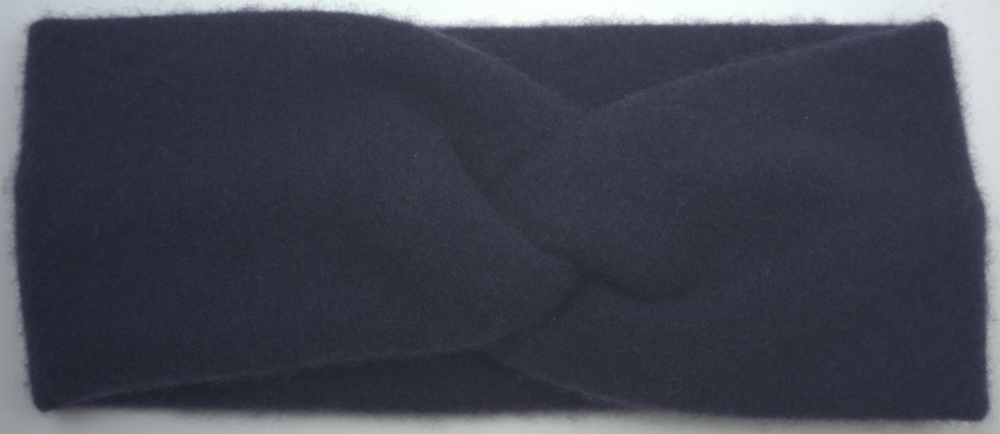 Navy Cashmere Headband