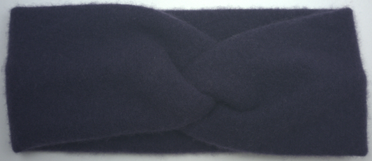 Navy Cashmere Headband