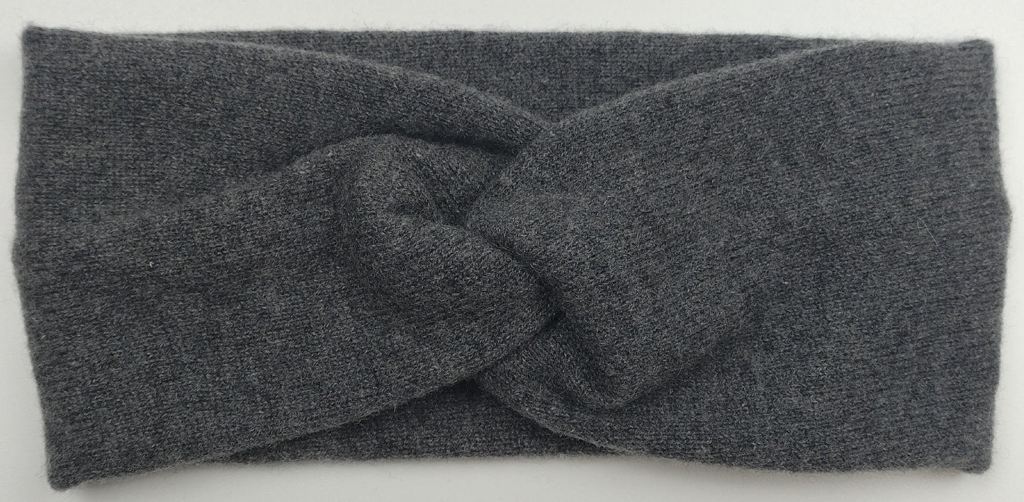Slate Grey Cashmere Headband